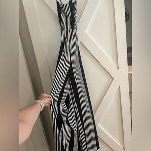 Black and white jumpsuit